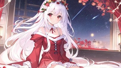 可爱流星夜少女