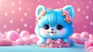 可爱博美犬