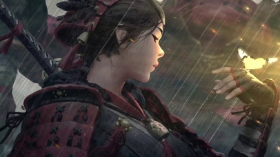 淋雨的战国女孩