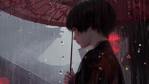 古城の雨