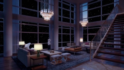 起居室太空船氛围