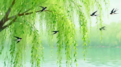 春天柳树