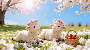 樱花阳光小绵羊