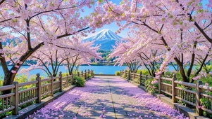 樱开满径春日浪漫