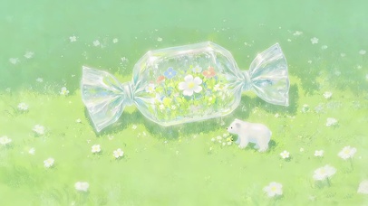 小清新鲜花小熊