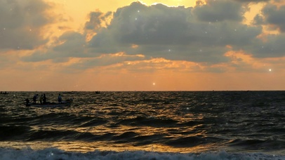 日落海边风景壁纸