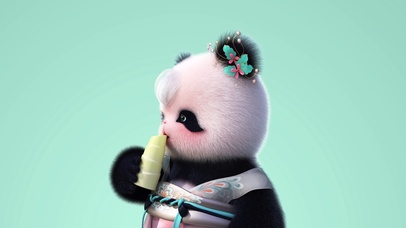 熊非熊偷看手机粉绿版本