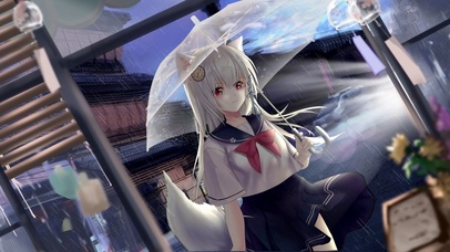 街道上的小狐狸