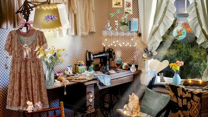 雨天舒适古老房间