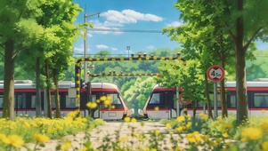 夏日乡村铁路