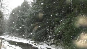 高清唯美雪景山河图