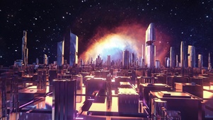 4k宇宙上的城市
