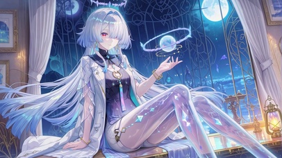 月夜窗边少女-莫宁