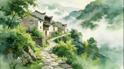 绝美！ 云崖上的村落