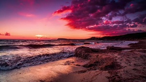 海岛日落