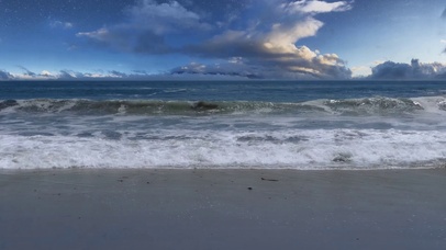 傍晚海滩的星空