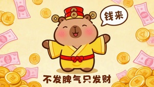 不发脾气只发财