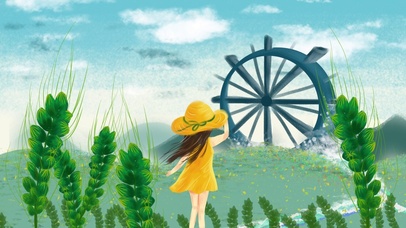 清新唯美小女孩