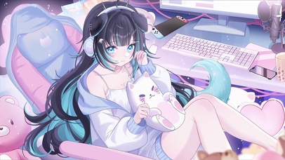 可爱电竞女孩
