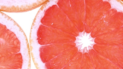 4K 高清 柚子片超慢水飞溅