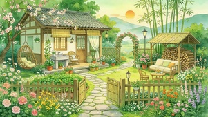 小清新田园小屋