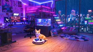 雨夜霓虹房间