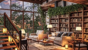 【雨景】舒适的观雨客厅