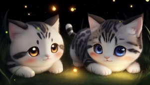 俏皮小猫