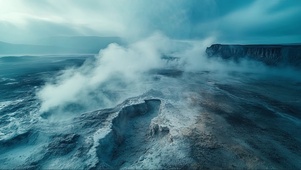 迷雾火山岛风光