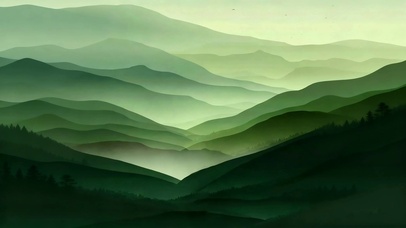 4K绝美 青山绿 层峦叠嶂