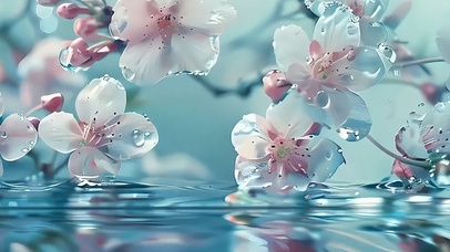 雪梅河流带鱼屏