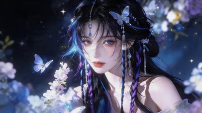 梦幻鲜花女孩