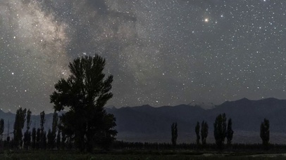 4K延时震撼星空超大银河