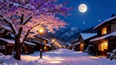 雪景树木