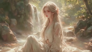 唯美侧颜杀古风美女