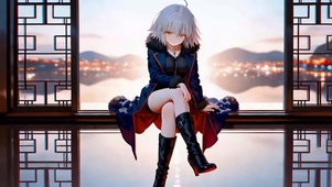 酷飒二次元美少女