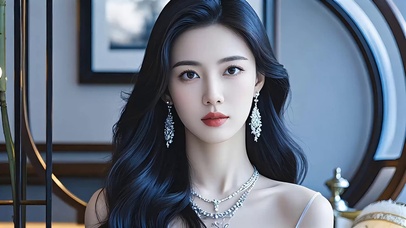 复民国御姐风长发美女1