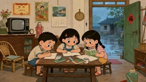 童年写作业