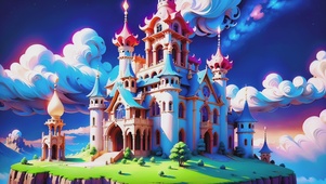 3d梦幻童话城堡