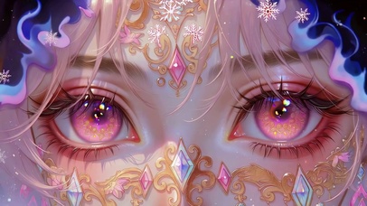粉紫鎏金眼瞳