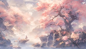 4K 樱花山谷