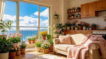 治愈海景花房温馨居家