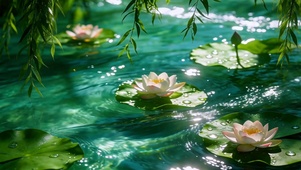 柳下浮清莲