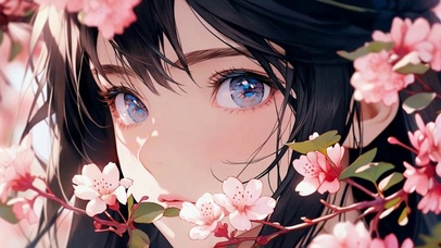 樱花少女动漫插画