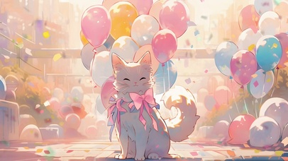 猫咪气球