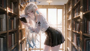 阳光满室的图书馆-芙露德莉斯