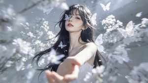 治愈鲜花女孩