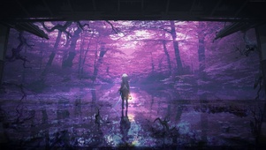 紫色森林少女