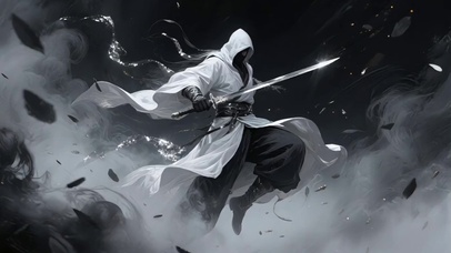 烟雾中的剑客