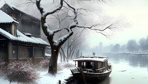 晨起暮落